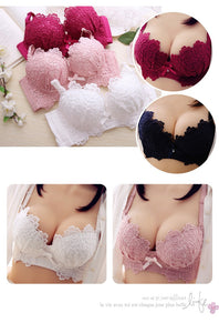 Push Up Bra Set Sexy Lingerie Underwear Women Panties And Bralette Underclothes Female Underwear  Embroidery Cotton Bralet Set