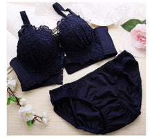 Load image into Gallery viewer, Push Up Bra Set Sexy Lingerie Underwear Women Panties And Bralette Underclothes Female Underwear  Embroidery Cotton Bralet Set