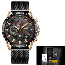 Load image into Gallery viewer, Men Watches Top Luxury Brand Fashion Sport Waterproof Chronograph Stainless Steel Wristwatch