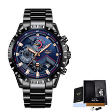 Load image into Gallery viewer, Men Watches Top Luxury Brand Fashion Sport Waterproof Chronograph Stainless Steel Wristwatch