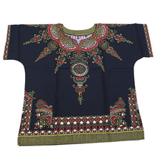 Load image into Gallery viewer, Unisex Cotton Dashiki Mens Women African T-Shirt Top Traditional Tribal Ethnic Succunct Hippie Top