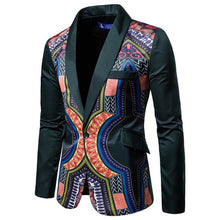 Load image into Gallery viewer, Blazer Dashiki Print News African Clothes Men Jacket One Button Party Retro Coat Full Sleeve Male Clothing M-3XL