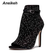 Load image into Gallery viewer, Crystal High Heels Brand Sexy Gladiator High Heels Shoes