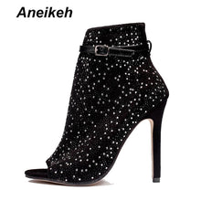 Load image into Gallery viewer, Crystal High Heels Brand Sexy Gladiator High Heels Shoes