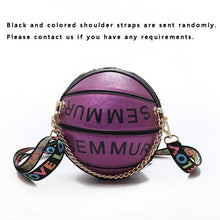 Load image into Gallery viewer, Handbags Women Bags Letter Chain Basketball Bag Purse Female Shoulder Messenger Clutch Bag