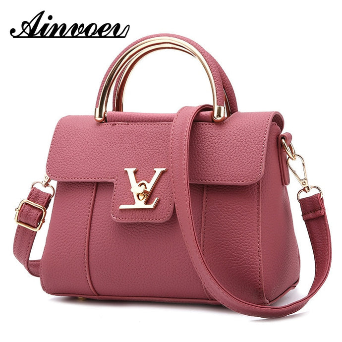 Ainvoev 2019 Fashion Women's Luxury Leather Clutch Bag Ladies Handbags Brand Women Messenger Bags Famous Tote Bag CE3673