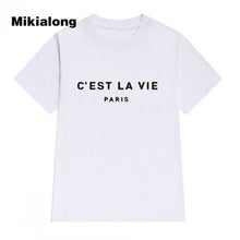 Load image into Gallery viewer, T Shirt Women Short Sleeve Top Tee  Printed Cotton Women Tops