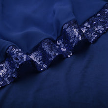 Load image into Gallery viewer, Womail dress Summer Women Plus Size Cold Shoulder Overlay Asymmetric Chiffon Strapless Sequins Dress S-5XL 2019 dropship M14