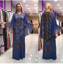 Load image into Gallery viewer, Elegant Fashion Style v-neck Printing Long Dress