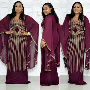 new elegent fashion style african women plus size long dress L-XXL