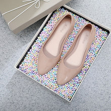 Load image into Gallery viewer, Spring Summer Women Pointed Toe Pumps Mid Heels Slip On Wedge Shoes