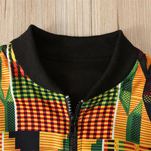 Load image into Gallery viewer, Kid Dashiki Print Full Sleeve Coat Girl Dress  African Fashion