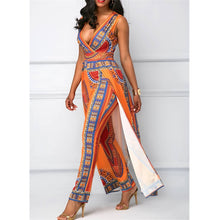 Load image into Gallery viewer, Dashiki Print Ankara Jumpsuit Plus Size Ethnic Sleeveless African Dresses for Women