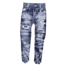 Load image into Gallery viewer, Women Vintage Slim Leggings Elastic Casual Denim Pants