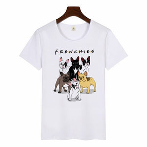 Dachshund Pug Teckel Funny t shirts Women Harajuku Cute French Bulldog Frances T-shirt Top Female Tumblr Streetwear