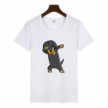 Load image into Gallery viewer, Dachshund Pug Teckel Funny t shirts Women Harajuku Cute French Bulldog Frances T-shirt Top Female Tumblr Streetwear