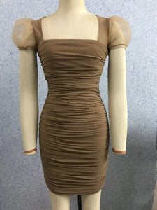 Summer Dress Women 2019 New Fashion Sexy Mesh Bandage Dress Designer Mini Celebrity Party Dress