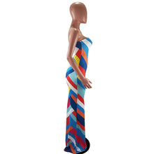 Load image into Gallery viewer, Women&#39;s Casual Printed Strapless Maxi Dress