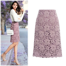 Load image into Gallery viewer, Lace Skirts Women&#39;s  Slim Pencil Skirt Women Midi Skirt