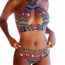 Load image into Gallery viewer, Print Bikini Swimwear Push-Up Padded Vintage Bra Set