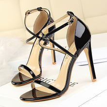 Load image into Gallery viewer, Extreme High Heels Female Stiletto Sexy Pumps Buckle Gold Silver Sandals