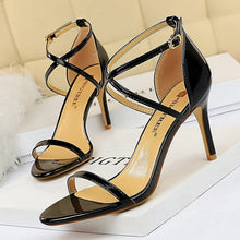 Load image into Gallery viewer, Extreme High Heels Female Stiletto Sexy Pumps Buckle Gold Silver Sandals