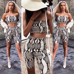 Womens Autumn Casual Shinny Tube Top Shorts Bodycon Two Piece Set Outfits Short Sport Jumpsuit Sets