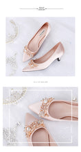 Load image into Gallery viewer, New Style Low Heel Formal Dress Crystal Shoes