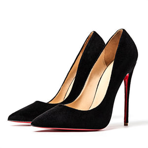 High Quality Sexy Women Pumps Pointed Toe shoes Thin High Heels Wedding Red Bottom Stilettos Party Formal Office Lady Dress Shoe