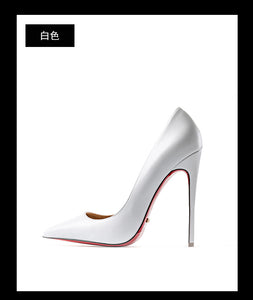 High Quality Sexy Women Pumps Pointed Toe shoes Thin High Heels Wedding Red Bottom Stilettos Party Formal Office Lady Dress Shoe