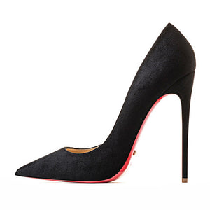 High Quality Sexy Women Pumps Pointed Toe shoes Thin High Heels Wedding Red Bottom Stilettos Party Formal Office Lady Dress Shoe