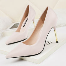 Load image into Gallery viewer, Hand Made Pointed Toe Luxury Pumps Formal Party Wedding Nude Green Shoes