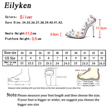 Load image into Gallery viewer, Eilyken 2020 Design Rivet Crystal Pumps Wedding Women Shoes High Heels PVC Transparent Sexy Night Club Femme Shoes