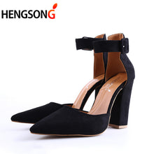 Load image into Gallery viewer, Fashion Ladies High Heels Female Zapatos Mujer Pointed Toe Pumps Women Shoes Woman Party Ankle Strap Pump  Summer Sandals