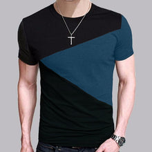 Load image into Gallery viewer, Men T Shirt Slim Fit Crew Neck Short Sleeve Casual Tee