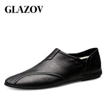 Load image into Gallery viewer, Men Fashion Genuine Leather Casual Loafers Soft Comfortable Breathable Flats Lazy Shoes Men&#39;s Lightweigh Moccasins Driving Shoes