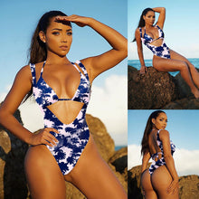 Load image into Gallery viewer, Tie Dyed Triangle Bikini Thong Swimming  Wear Beautiful African Style