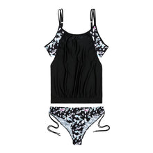 Load image into Gallery viewer, Two Piece Push Up Print High Waist Bikini Set