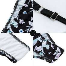 Load image into Gallery viewer, Two Piece Push Up Print High Waist Bikini Set