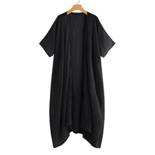 Load image into Gallery viewer, Women Vintage Shirts Kimono Cardigan Long Blouse Belted Casual Loose Beach Cover Up