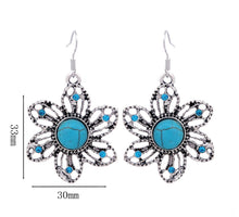 Load image into Gallery viewer, Bohemian Flower Jewelry Sets for Women Fashion Crystal Necklace Earrings Party African Jewelry Sets