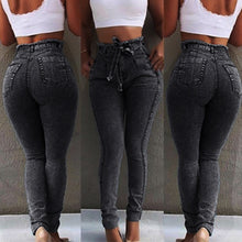 Load image into Gallery viewer, High Waist Jeans Slim Fit Stretched Denim Jeans For Women