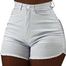 Load image into Gallery viewer, Hot Summer Women Casual High Waiste Short Mini Button Sexy Short Pants Black White Sexy Shorts