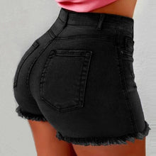 Load image into Gallery viewer, Shorts Women Jean Denim Short Straight Women High Waist Tassel Summer Shorts Femme Push Up Skinny Slim Denim Short