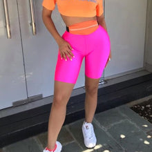Load image into Gallery viewer, Women Stretch Biker Bike Shorts Workout Spandex Leggins Knee Length Short