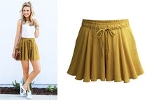 Load image into Gallery viewer, Women Shorts Summer Chiffon Casual Shorts Female Wide Leg Elastic High Waist Shorts Wide Leg Large Size