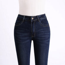 Load image into Gallery viewer, Women Brand High Waist Denim Stretch Pants