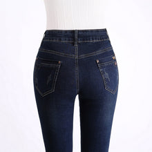 Load image into Gallery viewer, Women Brand High Waist Denim Stretch Pants