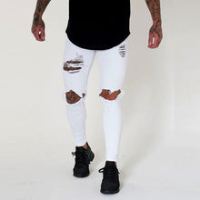 Load image into Gallery viewer, Hole Jean Fashion Skinny Stretch Denim Pencil Distressed Ripped Biker Slim Fit Jeans