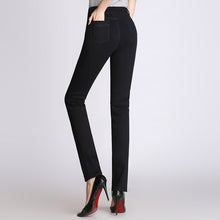 Load image into Gallery viewer, High Quality Black Women High Waist Elastic Skinny Jeans